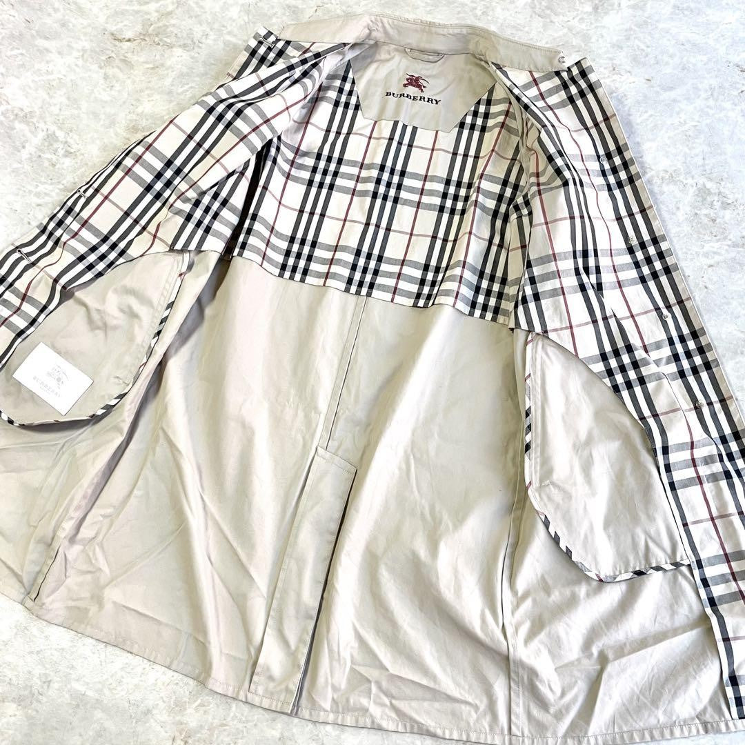 BURBERRY LONDON Coat Nova Check Asian fit S US size XS Beige Authentic