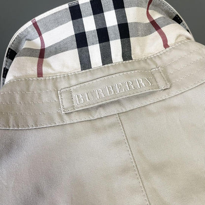 BURBERRY LONDON Coat Nova Check Asian fit S US size XS Beige Authentic