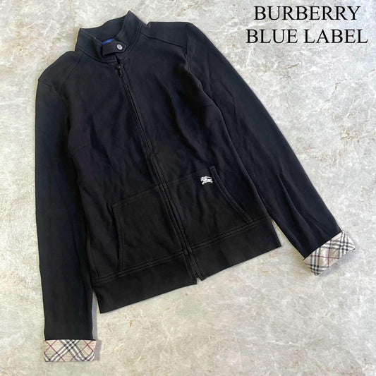 BURBERRY BLUE LABEL Jacket Nova Check Asian fit M 38 US size S Black Authentic