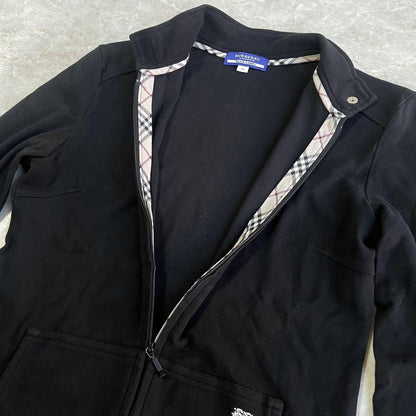 BURBERRY BLUE LABEL Jacket Nova Check Asian fit M 38 US size S Black Authentic