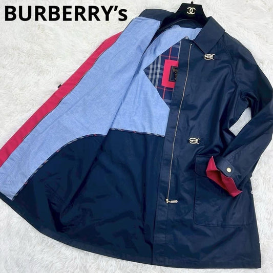 BURBERRYS Firefighter's Coat Asian fit M US size S Navy Authentic