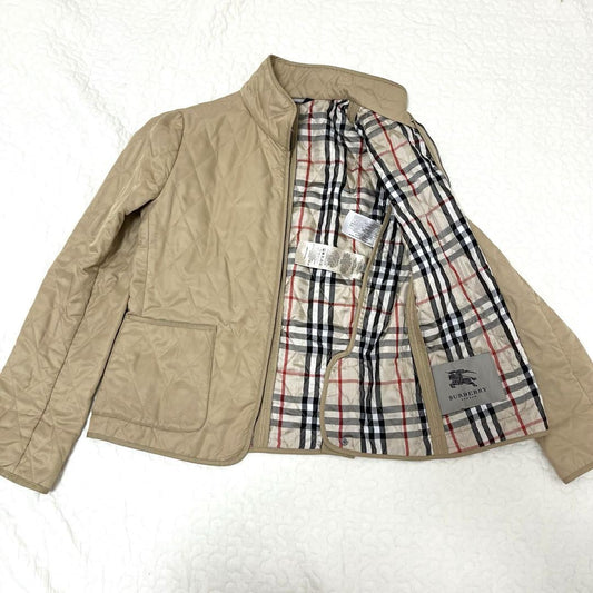 BURBERRY Jacket Nova Check Asian fit M US size S Beige Authentic