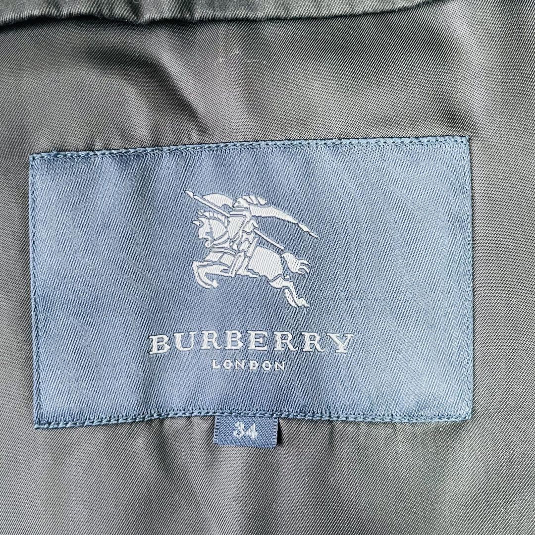 BURBERRY LONDON Coat Nova Check Asian fit XS 34 US size 2XS Black Authentic