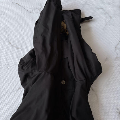 BURBERRY LONDON Coat Nova Check Asian fit L 40 US size M Black Authentic