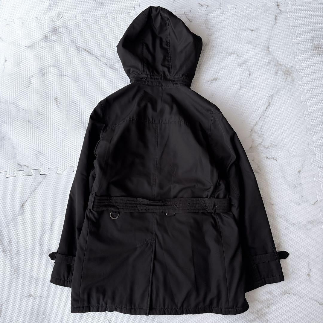BURBERRY LONDON Coat Nova Check Asian fit L 40 US size M Black Authentic