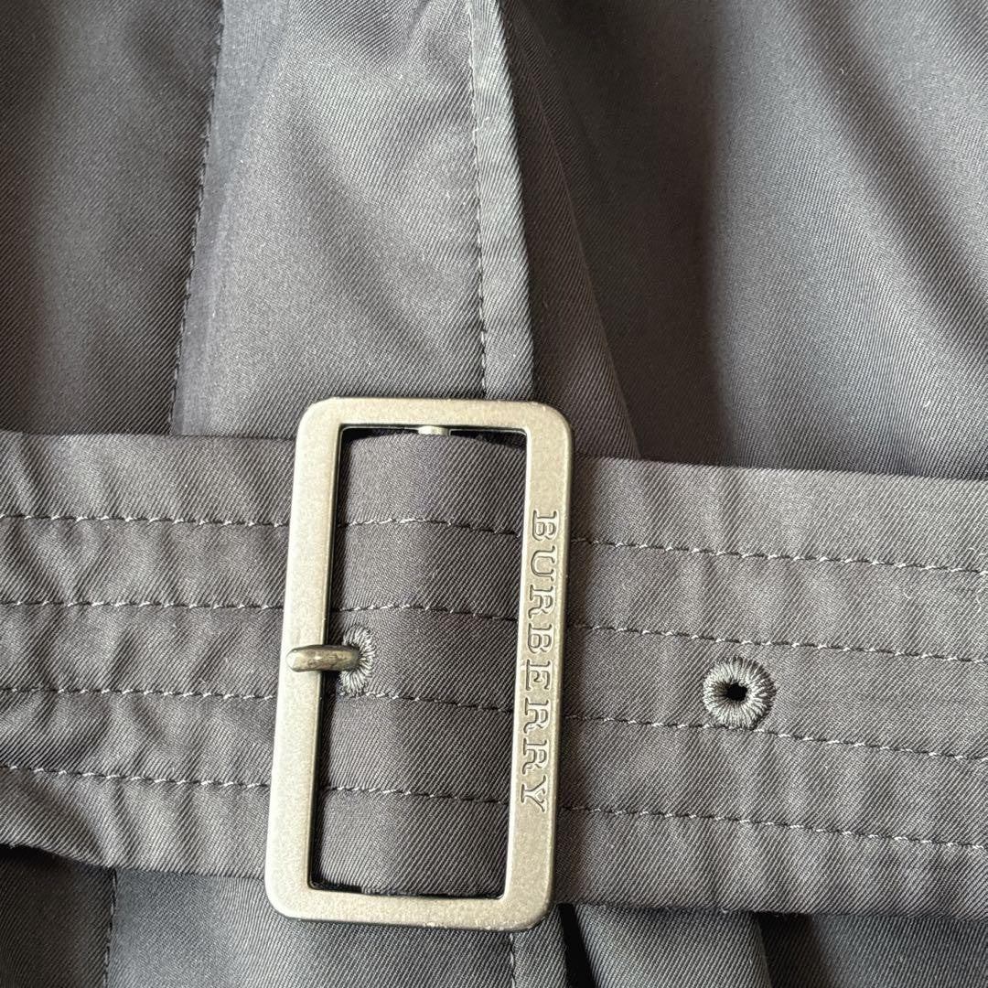 BURBERRY LONDON Coat Nova Check Asian fit L 40 US size M Black Authentic