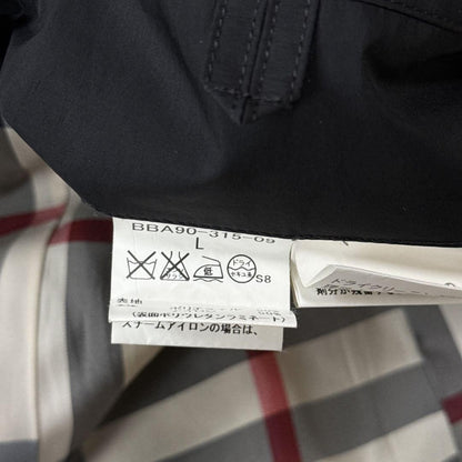 BURBERRY LONDON Coat Nova Check Asian fit L US size M Black Authentic