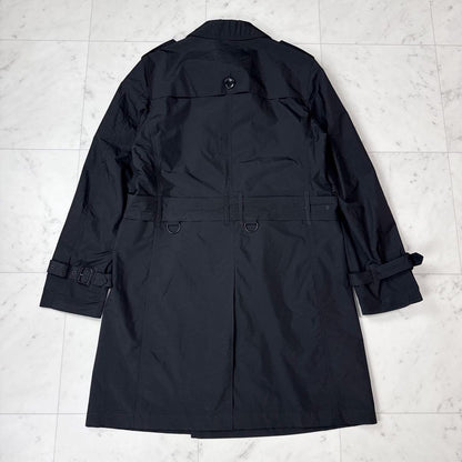 BURBERRY LONDON Coat Nova Check Asian fit L US size M Black Authentic