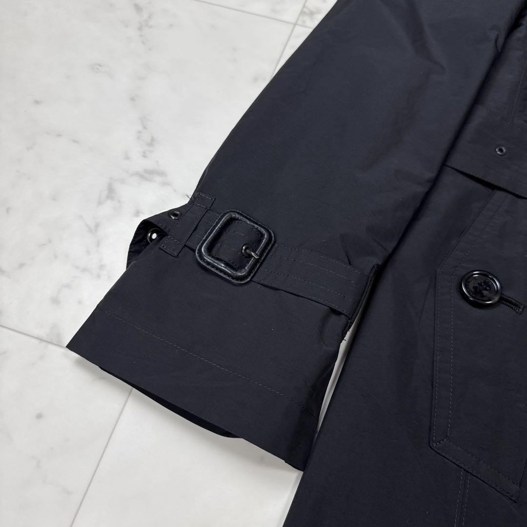 BURBERRY LONDON Coat Nova Check Asian fit L US size M Black Authentic