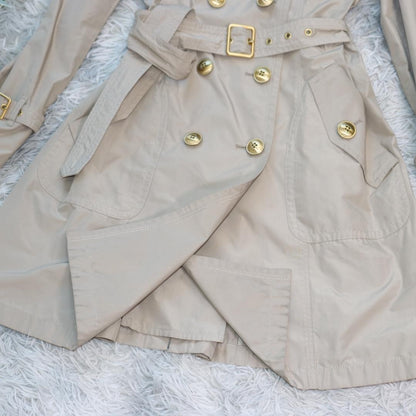 BURBERRY BLUE LABEL Coat Asian fit M 38 US size S Beige Authentic