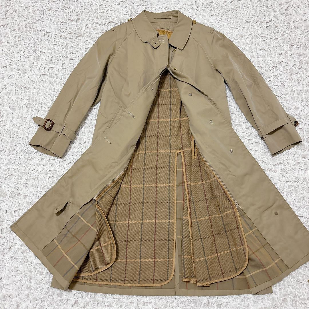 BURBERRY BLUE LABEL Coat Nova Check Asian fit M US size S Beige Authentic