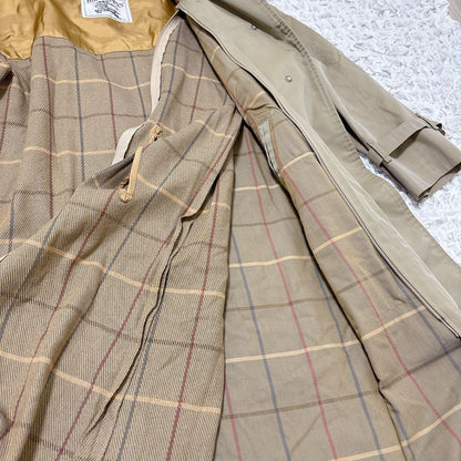 BURBERRY BLUE LABEL Coat Nova Check Asian fit M US size S Beige Authentic