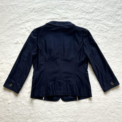 BURBERRY LONDON Jacket Nova Check Asian fit L 40 US size M Navy Authentic
