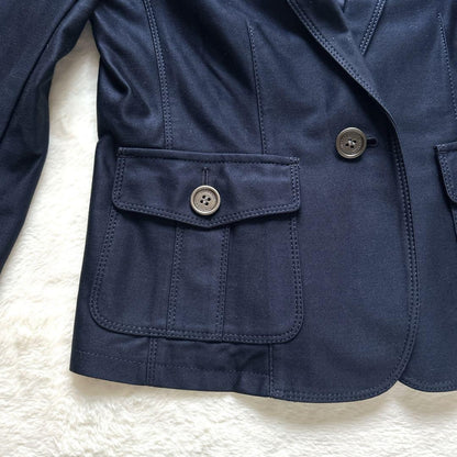BURBERRY LONDON Jacket Nova Check Asian fit L 40 US size M Navy Authentic