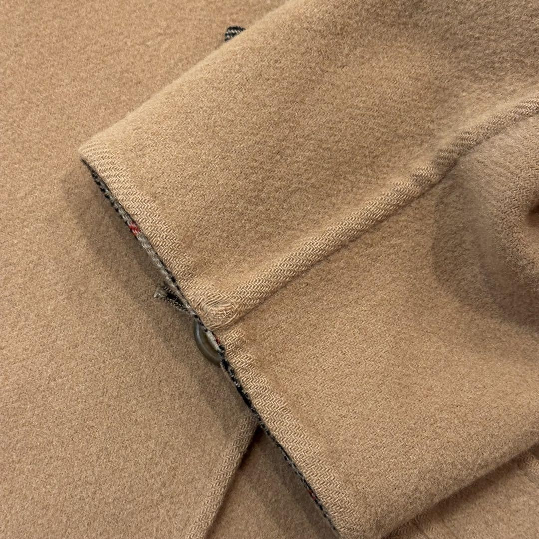 BURBERRYS Coat Nova Check Asian fit M US size S Wool Camel Authentic