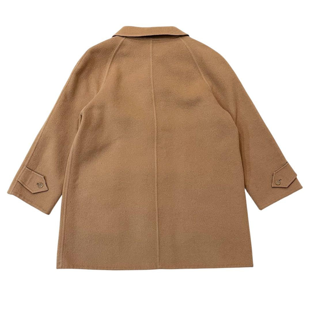 BURBERRYS Coat Nova Check Asian fit M US size S Wool Camel Authentic