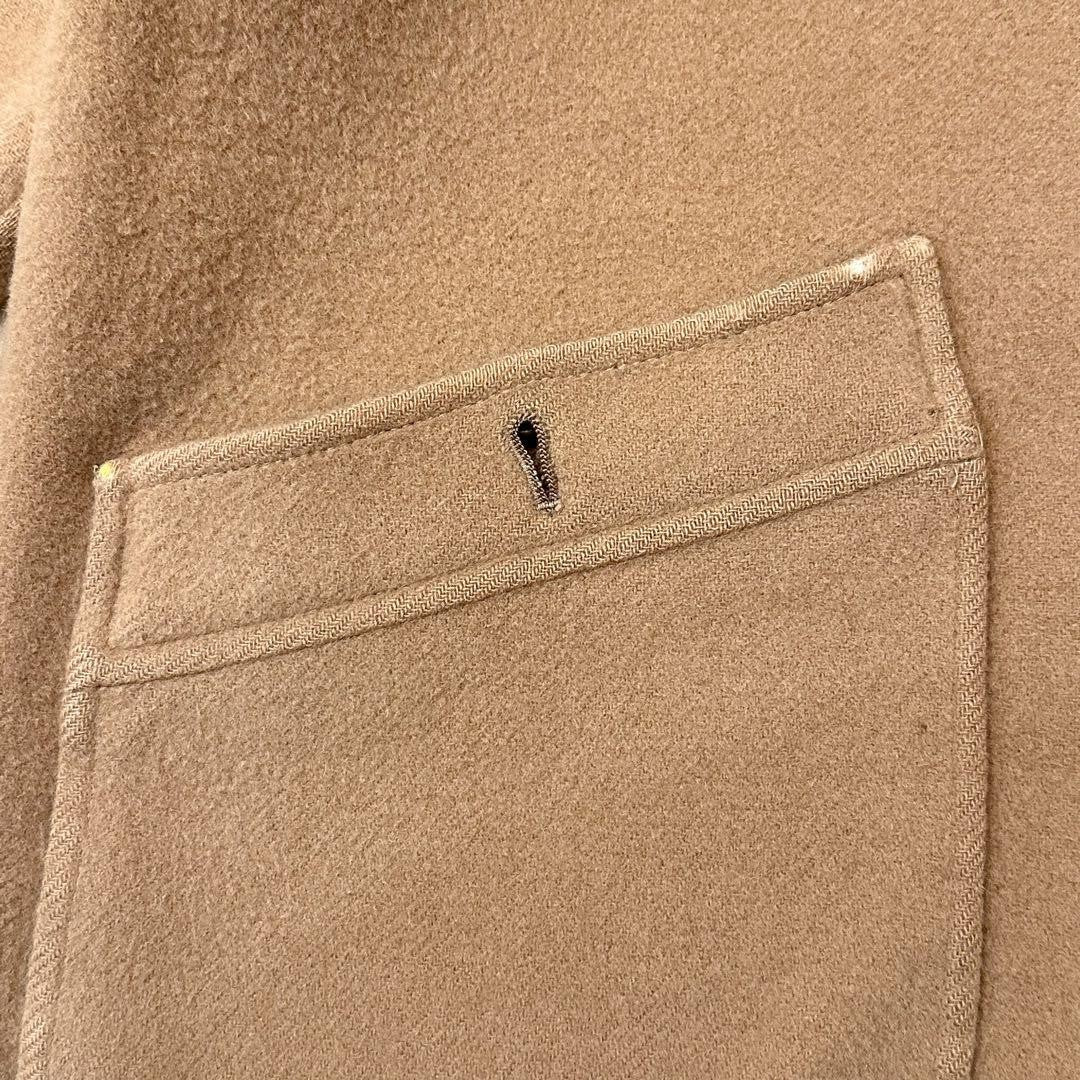 BURBERRYS Coat Nova Check Asian fit M US size S Wool Camel Authentic