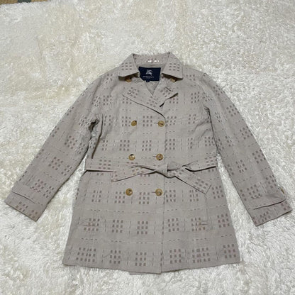 BURBERRY LONDON Coat Nova Check Asian fit XL 42 US size L Beige Authentic