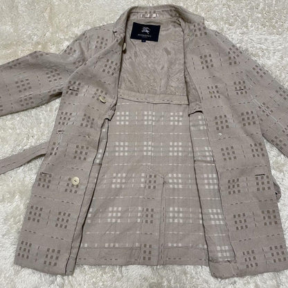 BURBERRY LONDON Coat Nova Check Asian fit XL 42 US size L Beige Authentic
