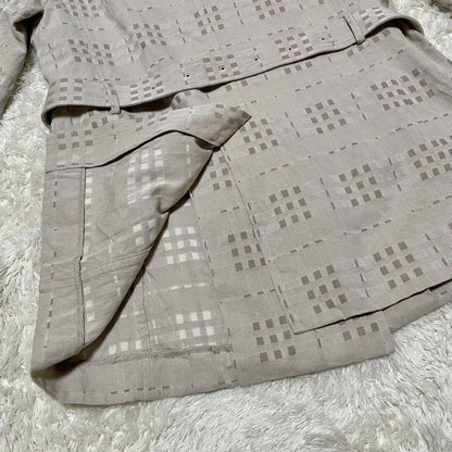 BURBERRY LONDON Coat Nova Check Asian fit XL 42 US size L Beige Authentic