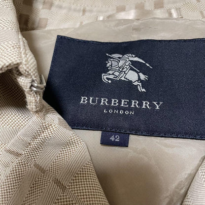 BURBERRY LONDON Coat Nova Check Asian fit XL 42 US size L Beige Authentic