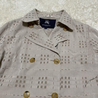 BURBERRY LONDON Coat Nova Check Asian fit XL 42 US size L Beige Authentic