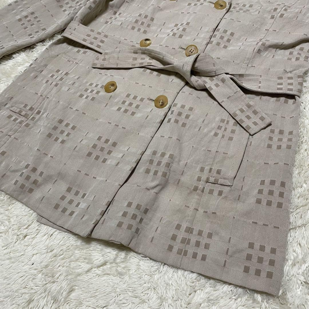 BURBERRY LONDON Coat Nova Check Asian fit XL 42 US size L Beige Authentic