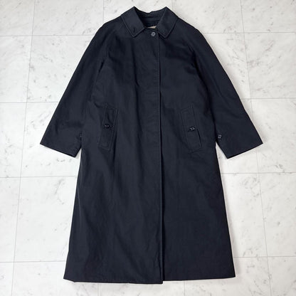 BURBERRY Coat Nova Check Asian fit S US size XS Black Authentic