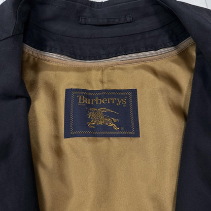 BURBERRY Coat Nova Check Asian fit S US size XS Black Authentic
