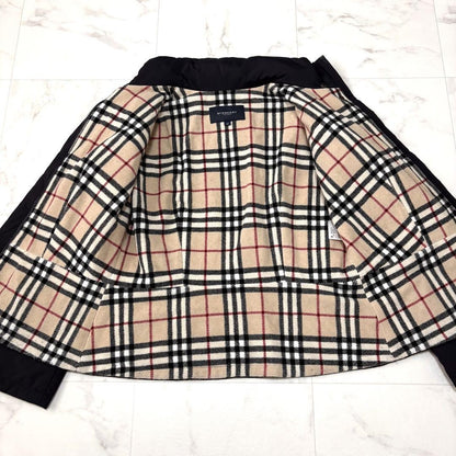 BURBERRY LONDON Jacket Nova Check Asian fit L US size M Black Authentic