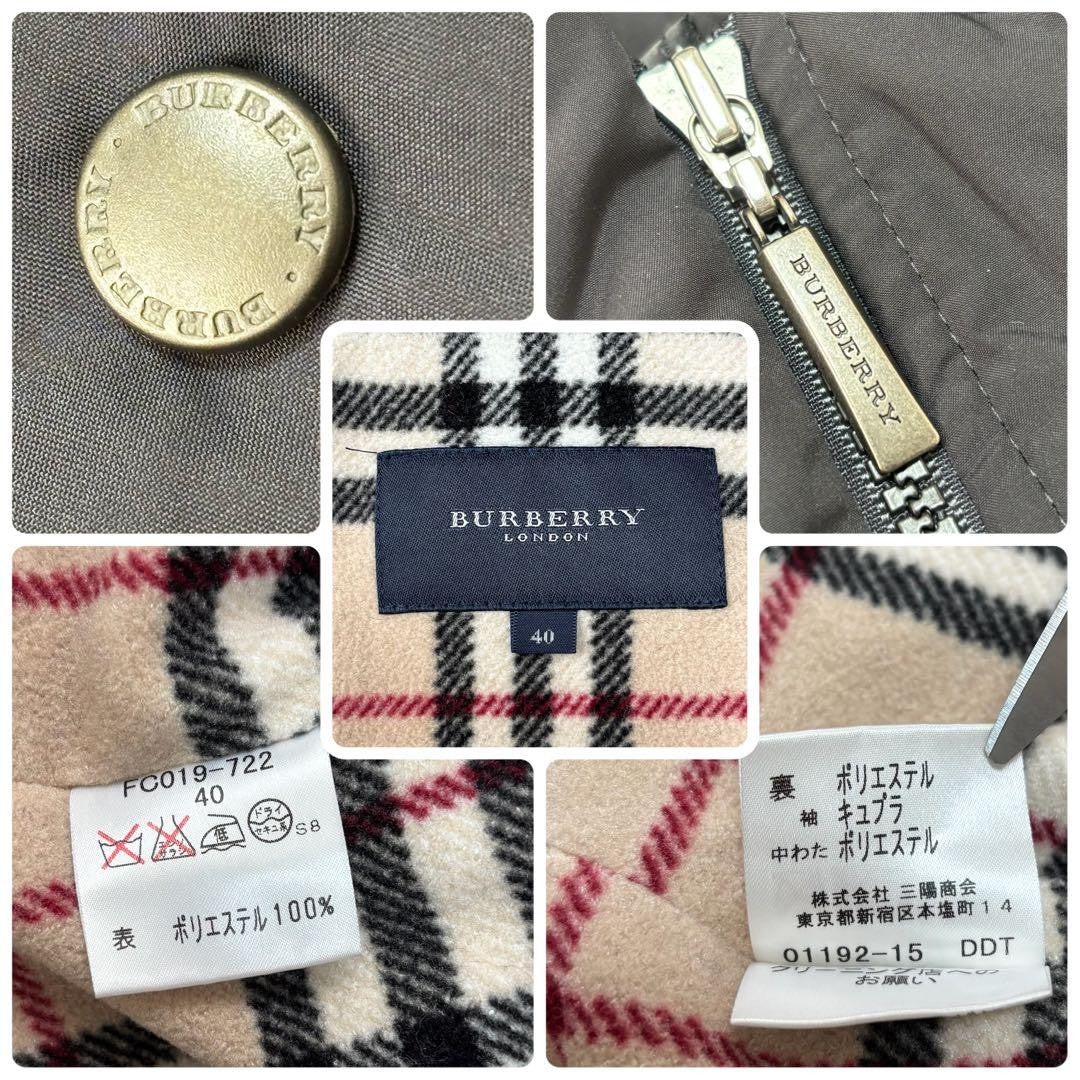 BURBERRY LONDON Jacket Nova Check Asian fit L US size M Black Authentic