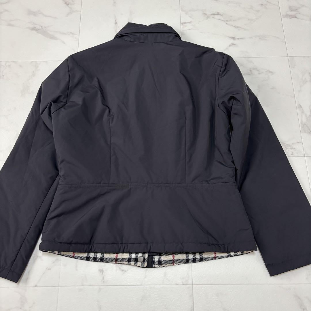 BURBERRY LONDON Jacket Nova Check Asian fit L US size M Black Authentic