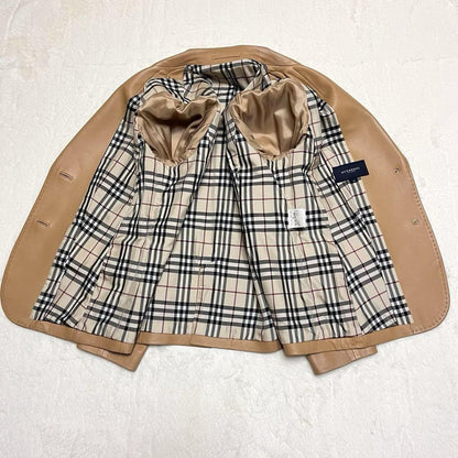 BURBERRY LONDON Jacket Nova Check Asian fit 2XL 44 US size XL Beige Authentic