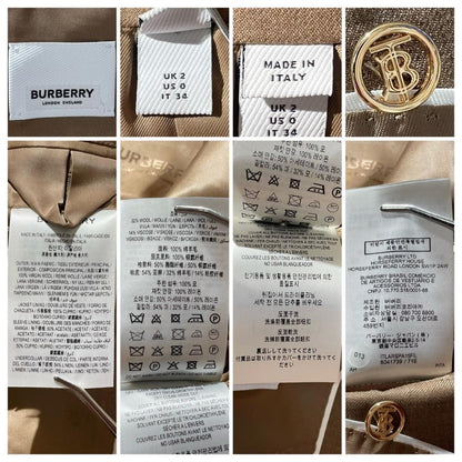 BURBERRY Jacket Asian fit XS US size 2XS Brown Beige Authentic