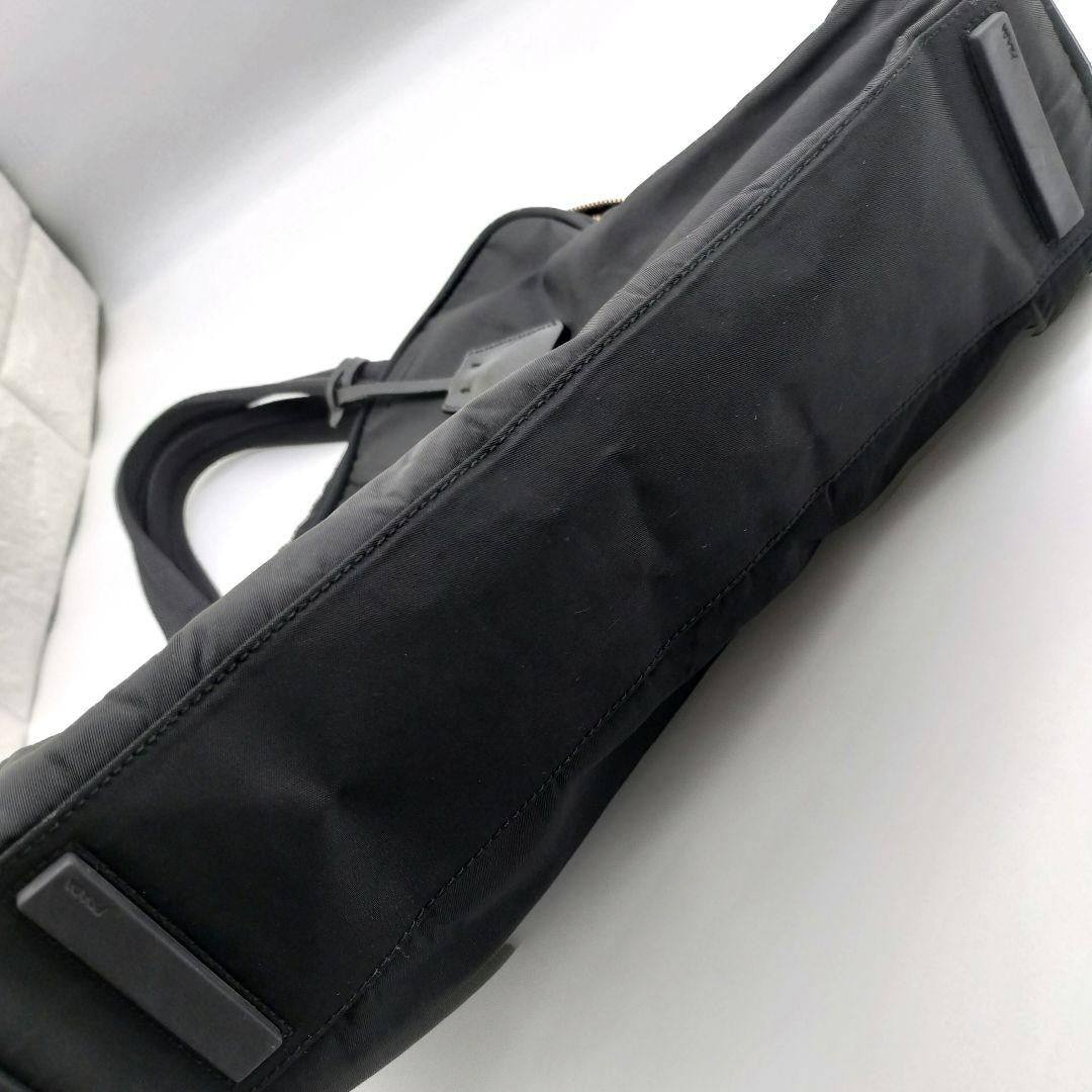 PRADA Hand Bag Tote Purse Logo Nylon Black Authentic