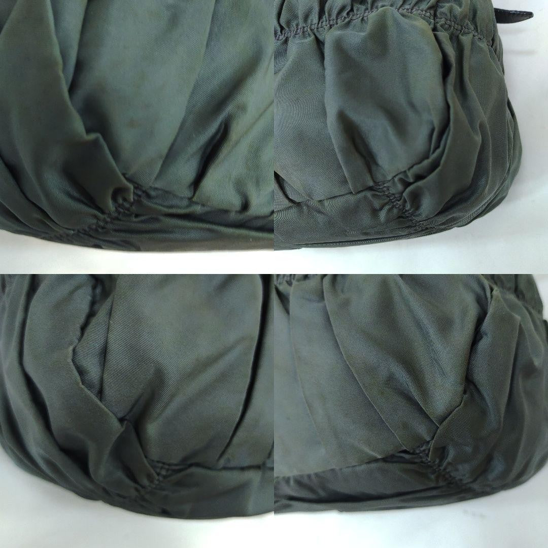 PRADA Hand Shoulder Bag Tote Purse 2way Nylon Leather Authentic