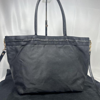 PRADA Hand Shoulder Bag Tote Purse 2way Leather Black Authentic