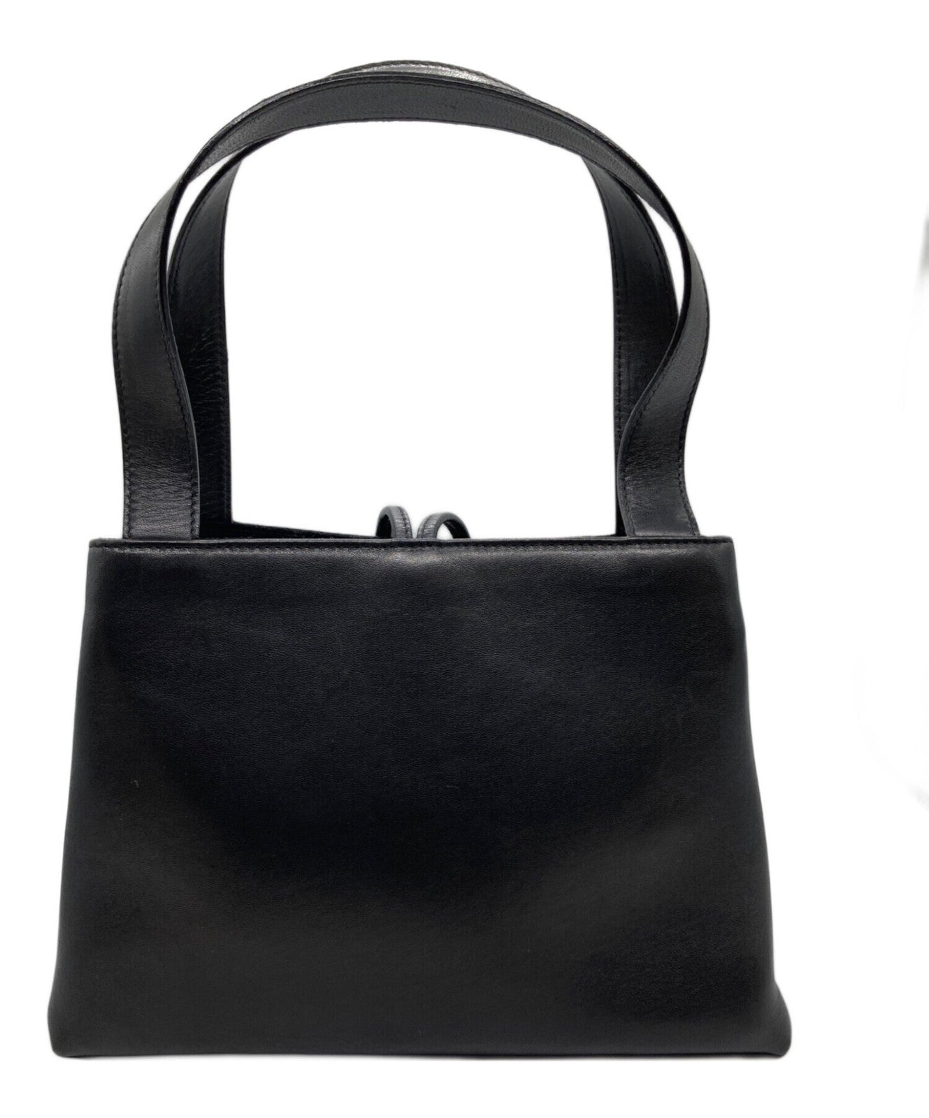 Salvatore Ferragamo Hand Bag Tote Purse patchwork Black Authentic