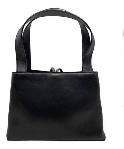 Salvatore Ferragamo Hand Bag Tote Purse patchwork Black Authentic