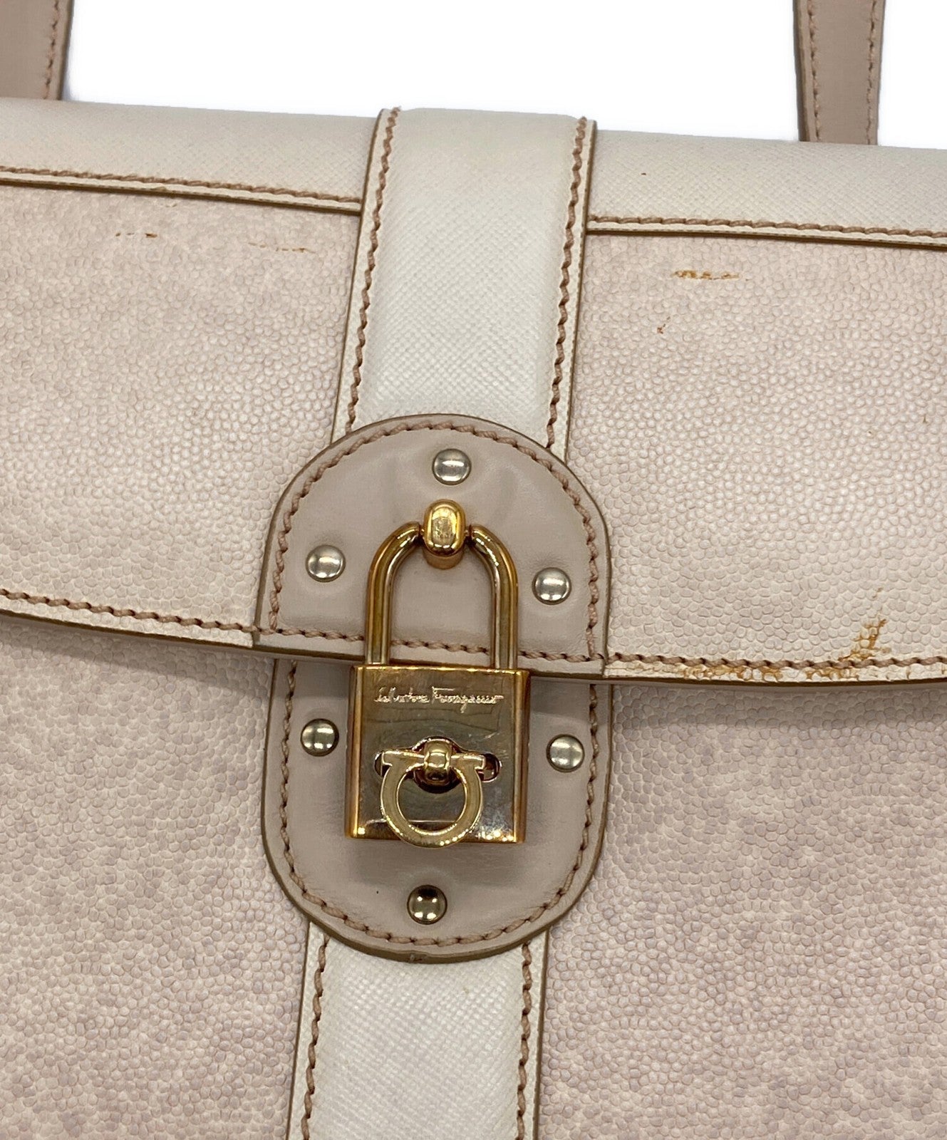 Salvatore Ferragamo Hand Bag Tote Purse Authentic