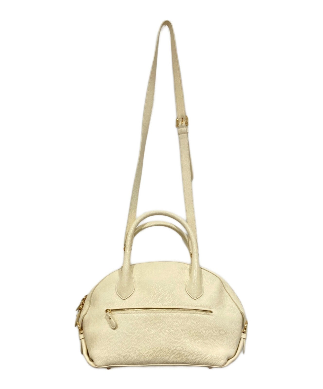 Salvatore Ferragamo Hand Shoulder Bag Tote Purse 2way Off White Authentic