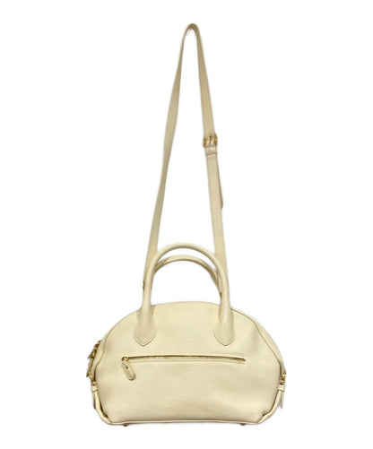 Salvatore Ferragamo Hand Shoulder Bag Tote Purse 2way Off White Authentic