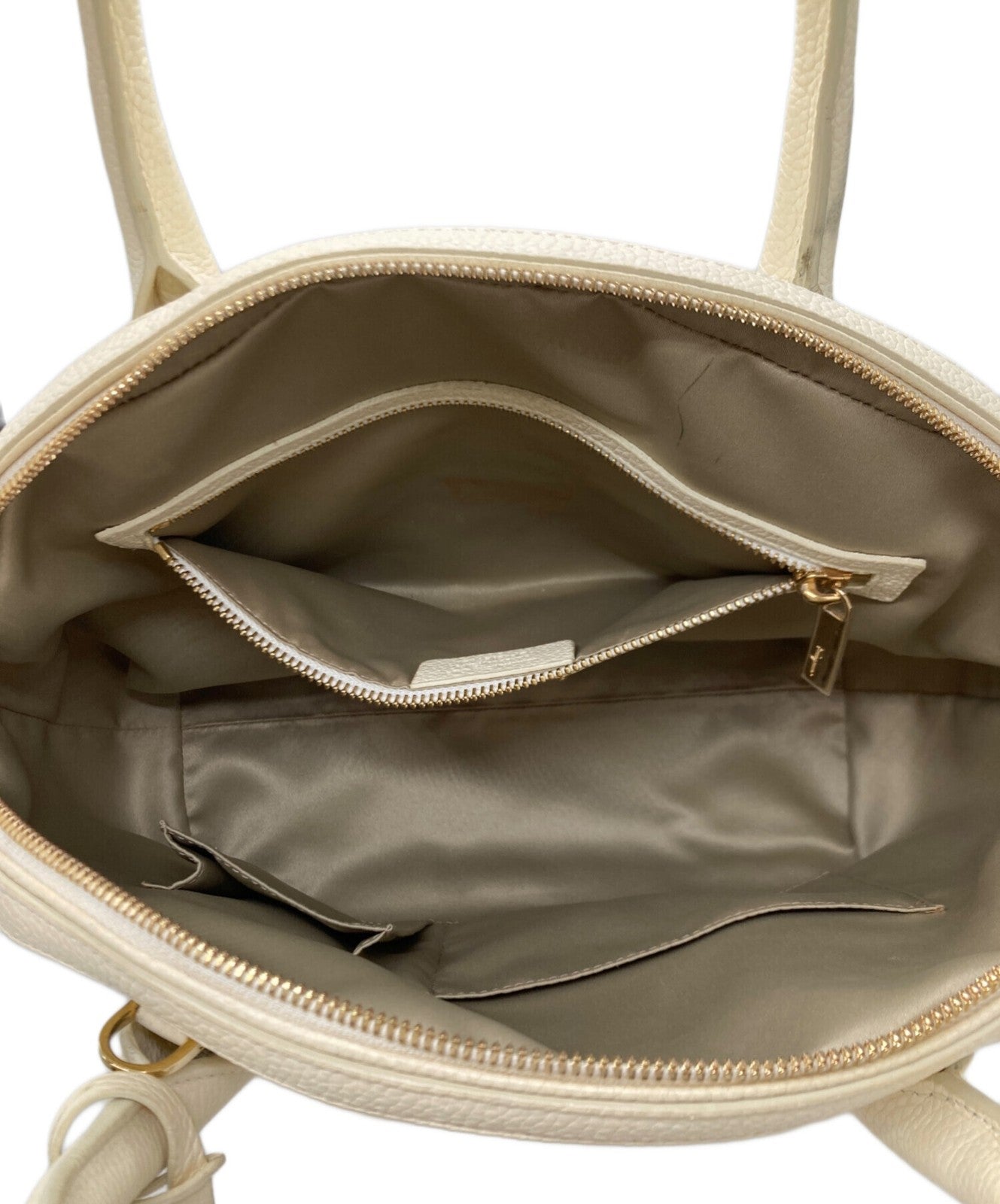 Salvatore Ferragamo Hand Shoulder Bag Tote Purse 2way Off White Authentic