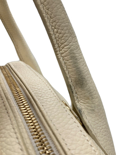 Salvatore Ferragamo Hand Shoulder Bag Tote Purse 2way Off White Authentic