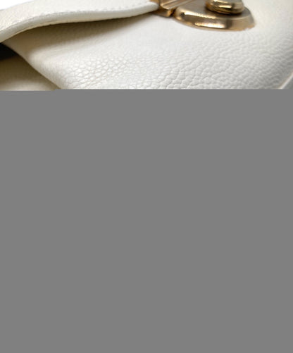Salvatore Ferragamo Hand Shoulder Bag Tote Purse 2way Off White Authentic