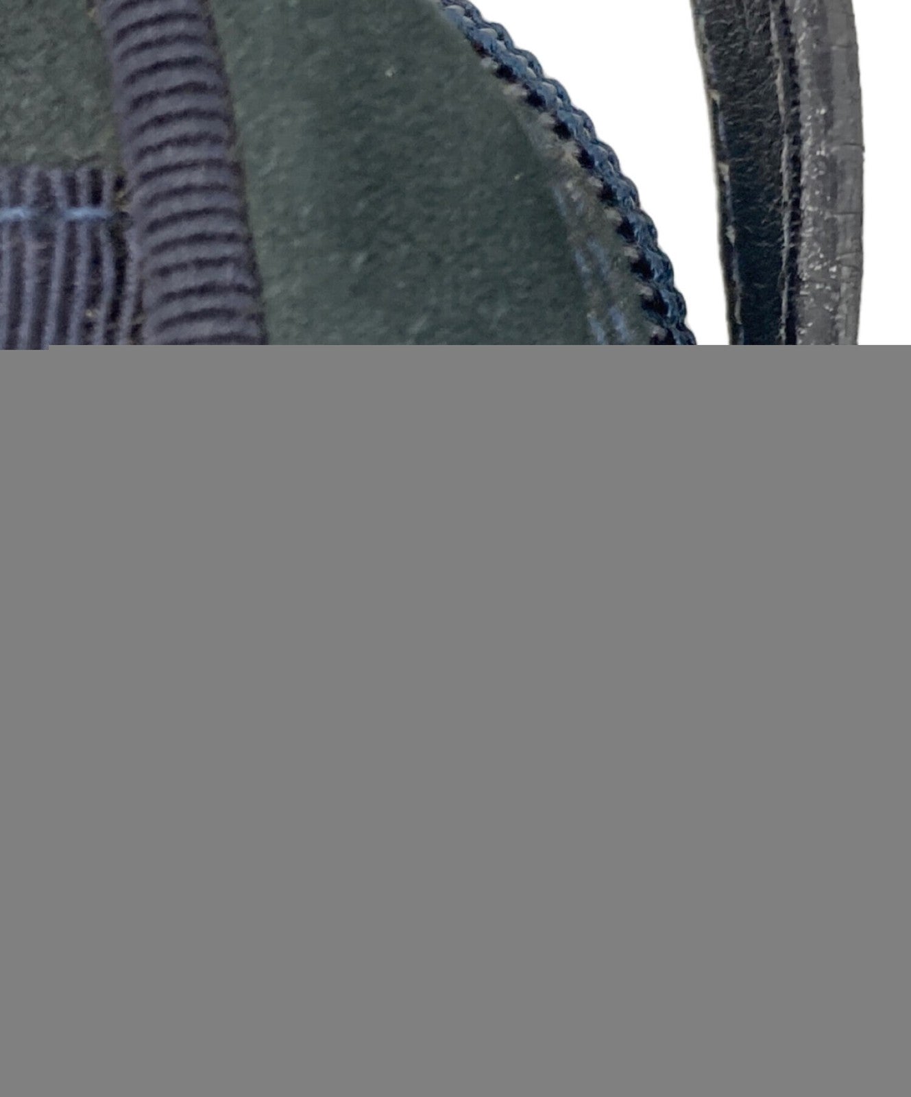 Salvatore Ferragamo Shoulder Bag Purse Vara Suede Navy Authentic