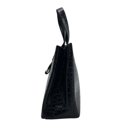 Salvatore Ferragamo Hand Bag Tote Purse Vara Ribbon Authentic