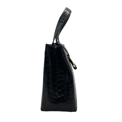 Salvatore Ferragamo Hand Bag Tote Purse Vara Ribbon Authentic