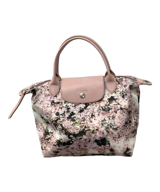 Longchamp Hand Shoulder Bag Tote Purse 2way Le Pliage Pink Authentic