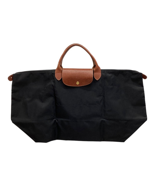 Longchamp Hand Bag Tote Purse Le Pliage Black Authentic